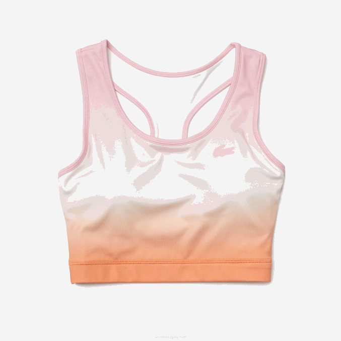 rosa blanco naranja dfk VVL0A2572 mujer Lacoste Sujetador deportivo sport summer pack racer back