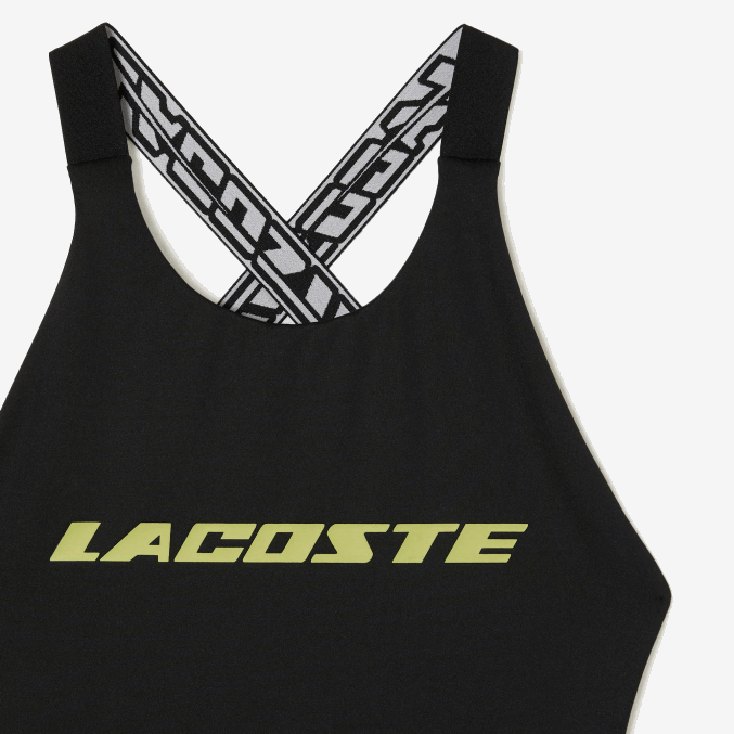 negro 031 VVL0A2459 mujer Lacoste traje de baño de una pieza de poliéster reciclado