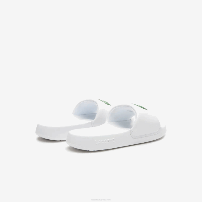 blanco/verde 082 VVL0A2685 mujer Lacoste chanclas sintéticas croco 1.0