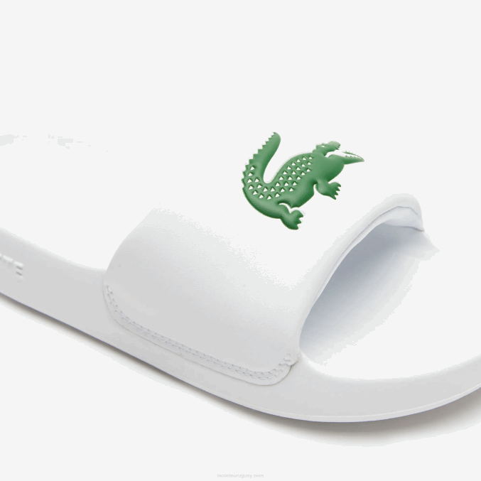 blanco/verde 082 VVL0A2685 mujer Lacoste chanclas sintéticas croco 1.0