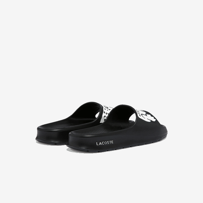 blanco y negro 312 VVL0A2698 mujer Lacoste chanclas sintéticas croco 2.0 con estampado