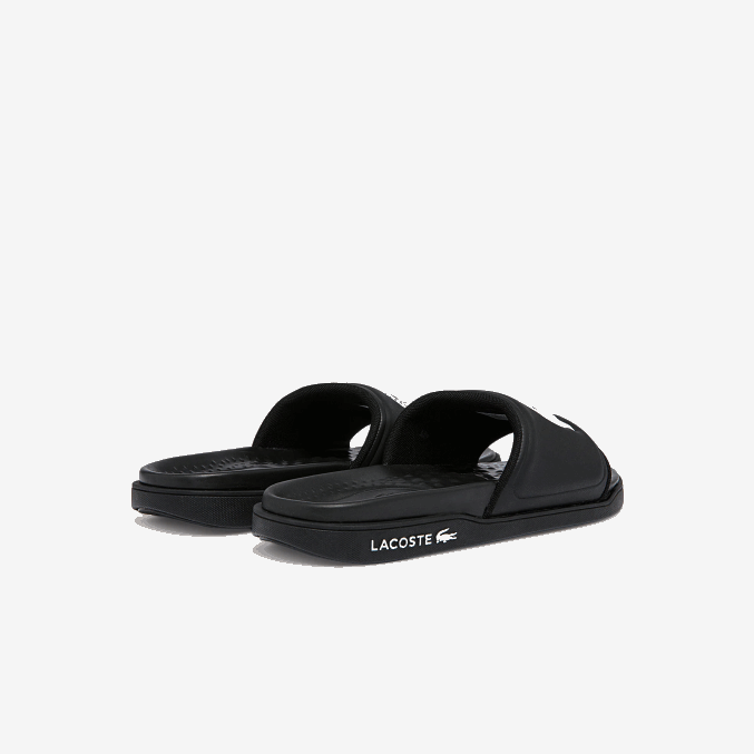 blanco y negro 312 VVL0A2699 mujer Lacoste chanclas croco dualiste con correa sintética y logo