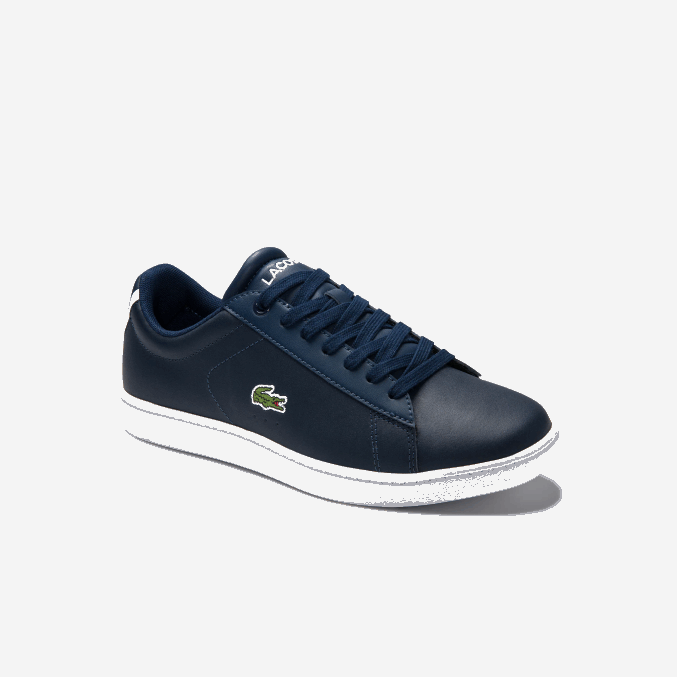 azul marino 003 VVL0A2718 mujer Lacoste zapatillas carnaby evo de piel con forro de malla