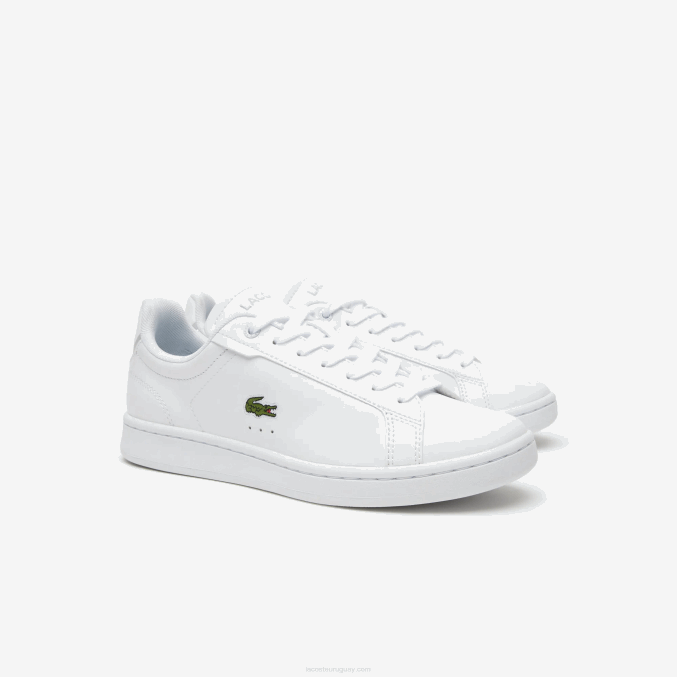 blanco 21g VVL0A2681 mujer Lacoste tenis carnaby pro bl de piel a tono