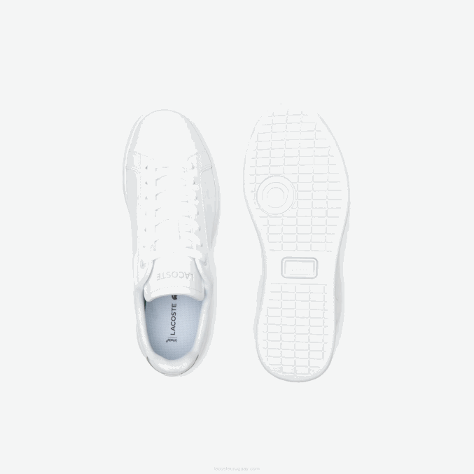 blanco 21g VVL0A2681 mujer Lacoste tenis carnaby pro bl de piel a tono