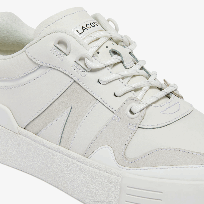 blanco 21g VVL0A2708 mujer Lacoste zapatillas l002 de piel