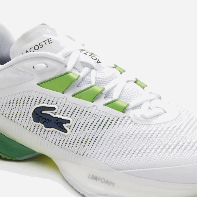 blanco/verde 082 VVL0A2689 mujer Lacoste tenis ag-lt23 ultra textil
