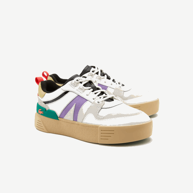 blanco/verde 082 VVL0A2741 mujer Lacoste Deportivas l002 de piel y ante color pop