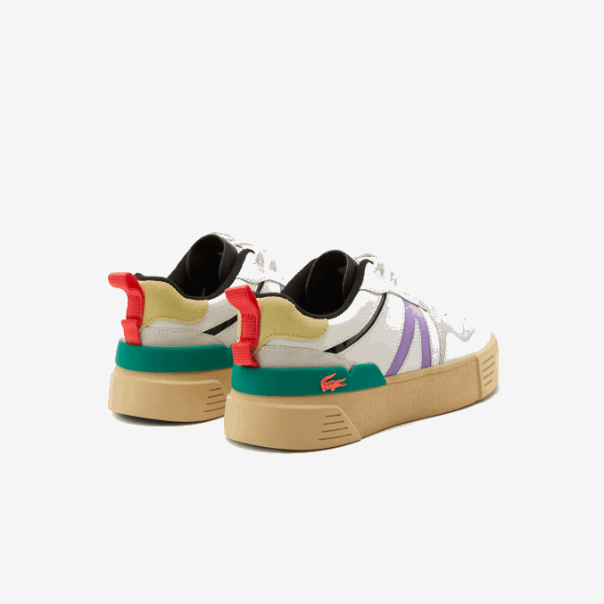 blanco/verde 082 VVL0A2741 mujer Lacoste Deportivas l002 de piel y ante color pop