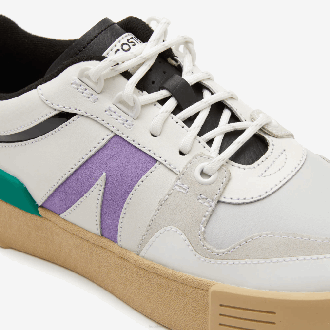 blanco/verde 082 VVL0A2741 mujer Lacoste Deportivas l002 de piel y ante color pop