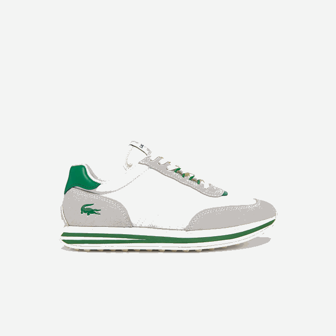 blanco/verde 082 VVL0A2743 mujer Lacoste tenis L-Spin con detalles dorados