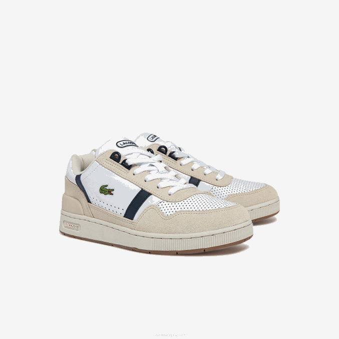 blanco y azul marino 042 VVL0A2747 mujer Lacoste tenis roland garros t-clip