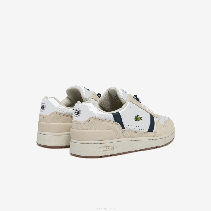 blanco y azul marino 042 VVL0A2747 mujer Lacoste tenis roland garros t-clip