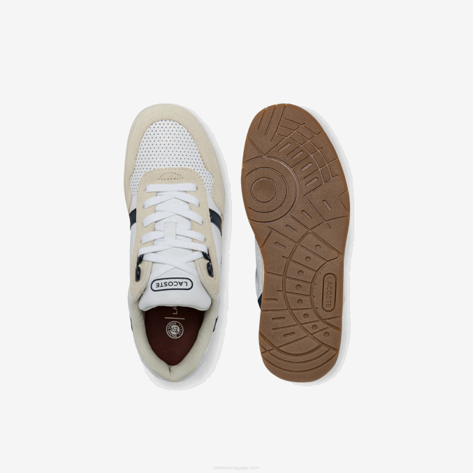 blanco y azul marino 042 VVL0A2747 mujer Lacoste tenis roland garros t-clip