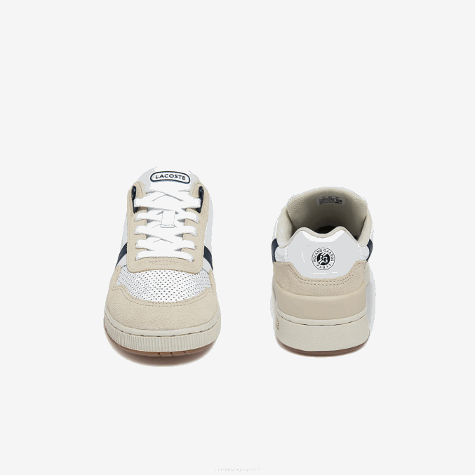 blanco y azul marino 042 VVL0A2747 mujer Lacoste tenis roland garros t-clip