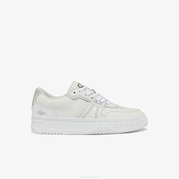 blanco y hueso 65t VVL0A2720 mujer Lacoste zapatillas l001 de piel