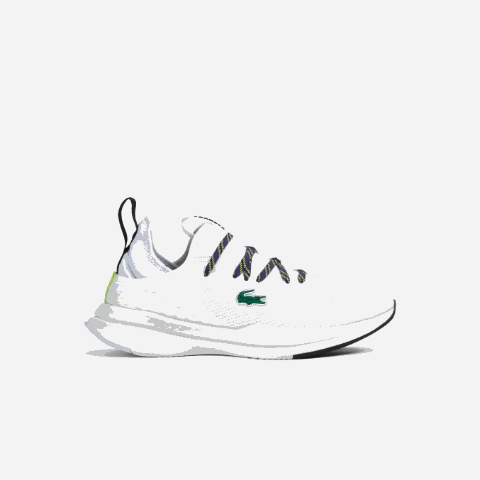 blanco y morado z54 VVL0A2751 mujer Lacoste tenis run spin comfort
