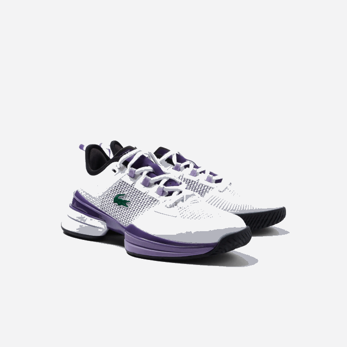 blanco y morado z54 VVL0A2756 mujer Lacoste tenis ag-lt21 ultra textil