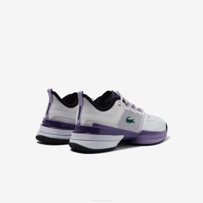 blanco y morado z54 VVL0A2756 mujer Lacoste tenis ag-lt21 ultra textil