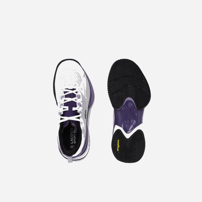 blanco y morado z54 VVL0A2756 mujer Lacoste tenis ag-lt21 ultra textil
