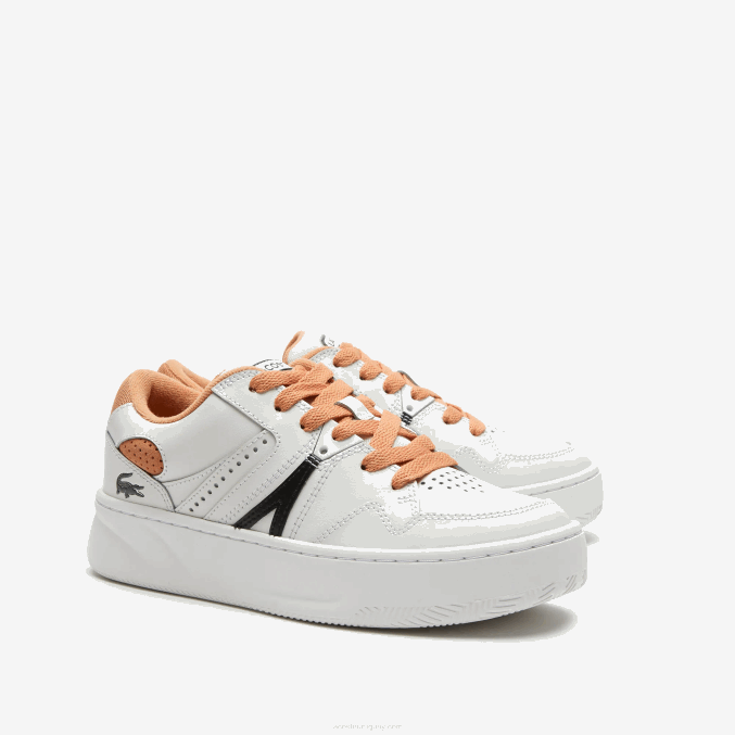 bronceado blanco 291 VVL0A2713 mujer Lacoste zapatillas l005 de piel