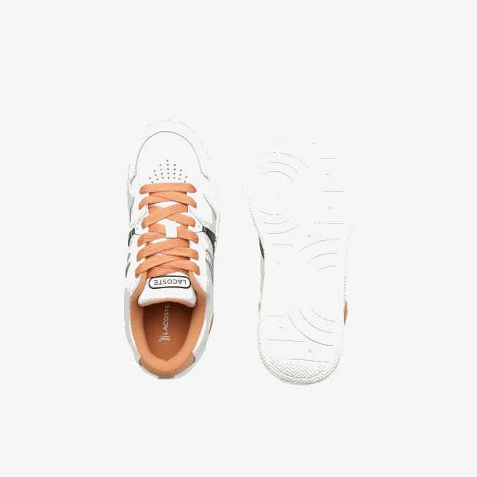 bronceado blanco 291 VVL0A2713 mujer Lacoste zapatillas l005 de piel