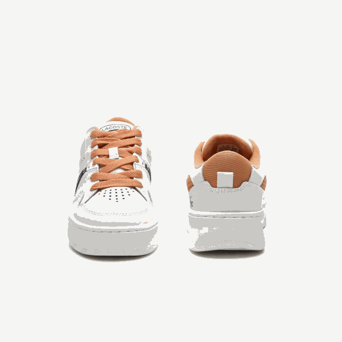 bronceado blanco 291 VVL0A2713 mujer Lacoste zapatillas l005 de piel