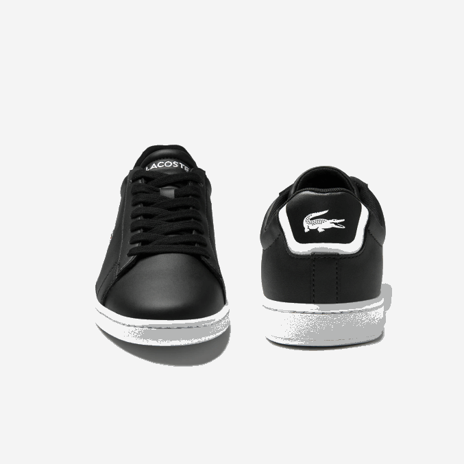 negro 024 VVL0A2717 mujer Lacoste zapatillas carnaby evo de piel con forro de malla