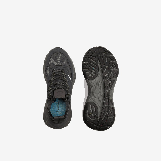 negro 02h VVL0A2735 mujer Lacoste zapatillas re-comfort sintéticas y textiles a tono