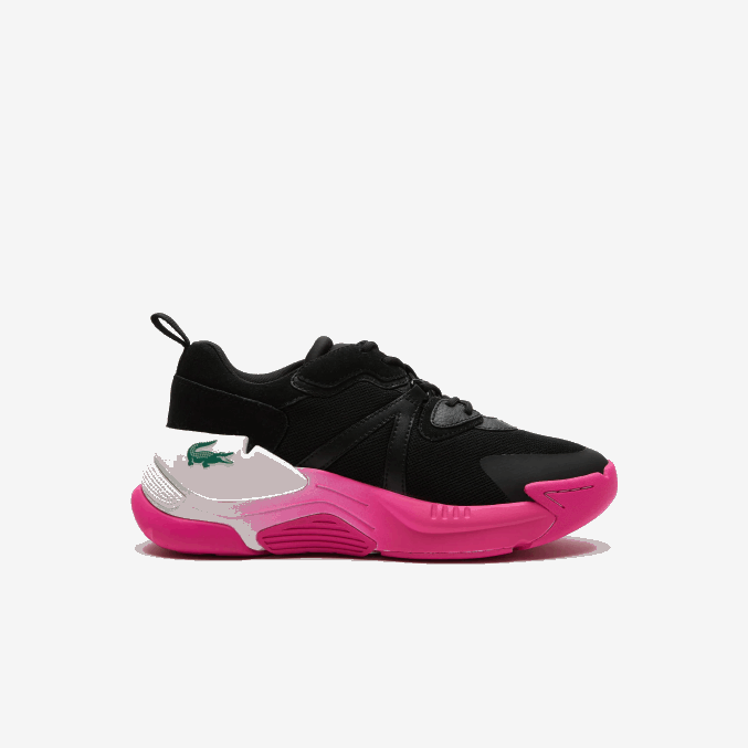 negro rosa 1j1 VVL0A2722 mujer Lacoste zapatillas lw2 xtra de piel