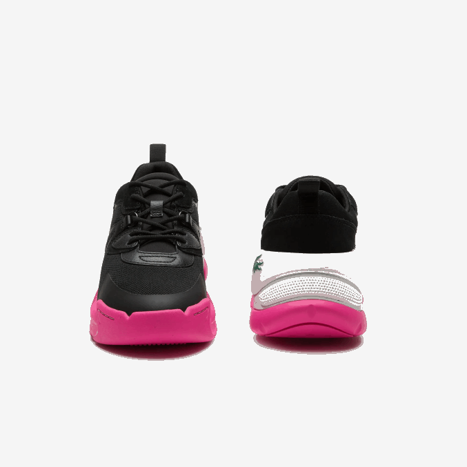 negro rosa 1j1 VVL0A2722 mujer Lacoste zapatillas lw2 xtra de piel