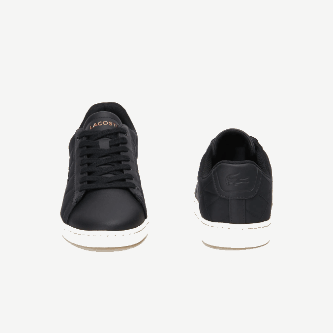 negro y blanco roto 454 VVL0A2737 mujer Lacoste zapatillas capitonadas carnaby evo