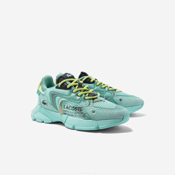 turquesa/marino b22 VVL0A2679 mujer Lacoste tenis l003 neo textil