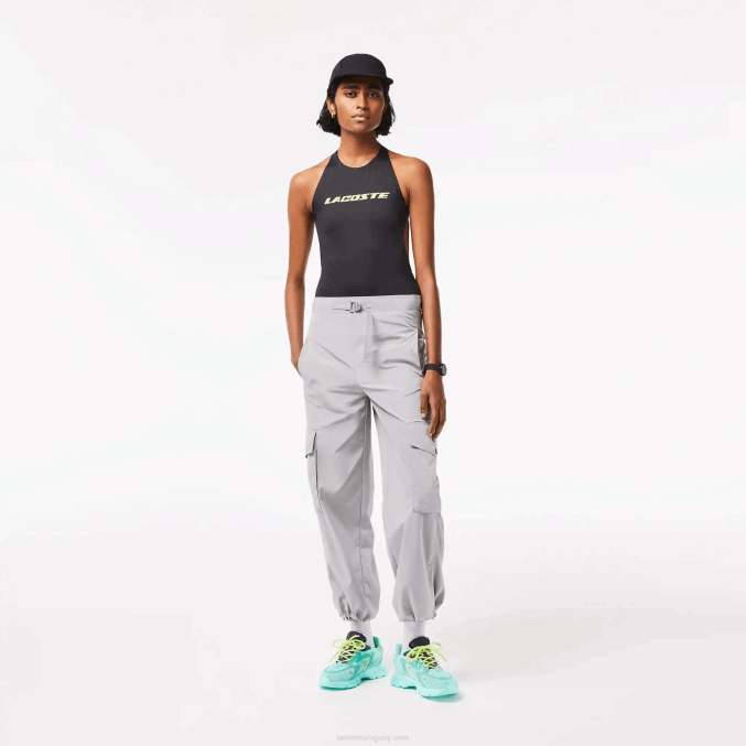 turquesa/marino b22 VVL0A2679 mujer Lacoste tenis l003 neo textil