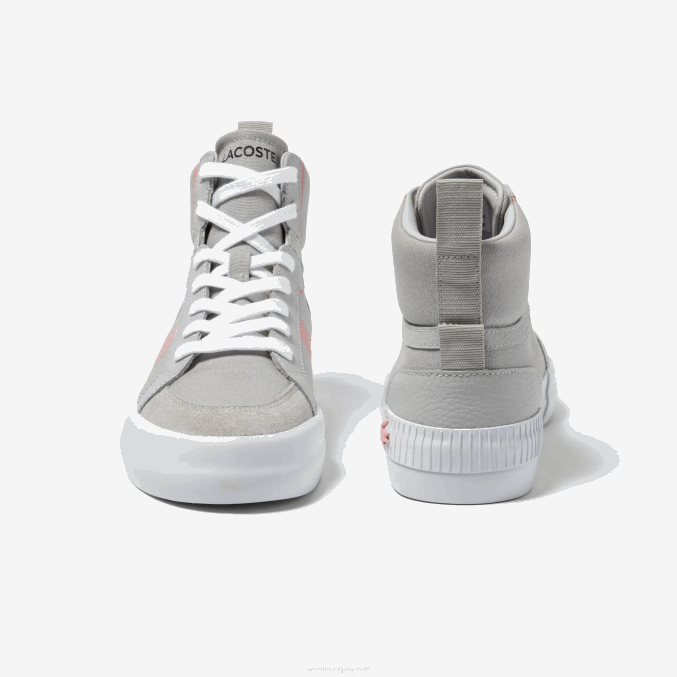 16c VVL0A2687 mujer Lacoste zapatillas l004 de tejido medio