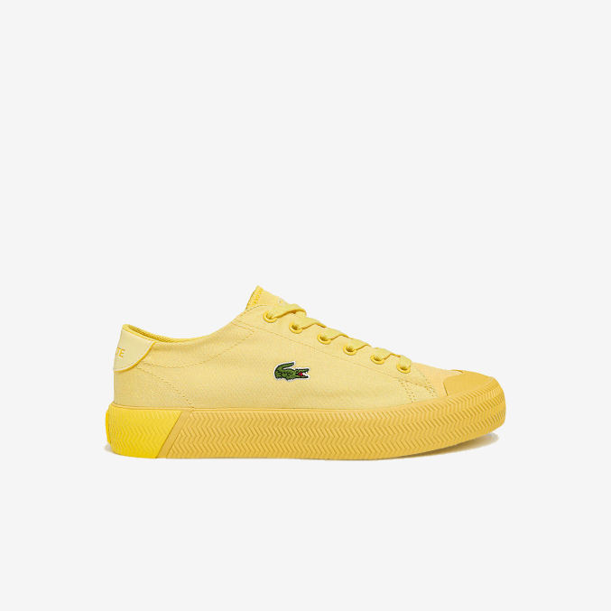 amg amarillo claro VVL0A2749 mujer Lacoste tenis Gripshot de lona