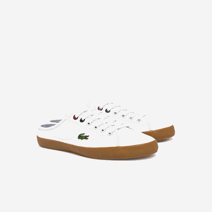 blanco y chicle y37 VVL0A2732 mujer Lacoste zapatillas ziane mule de lona