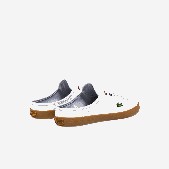 blanco y chicle y37 VVL0A2732 mujer Lacoste zapatillas ziane mule de lona