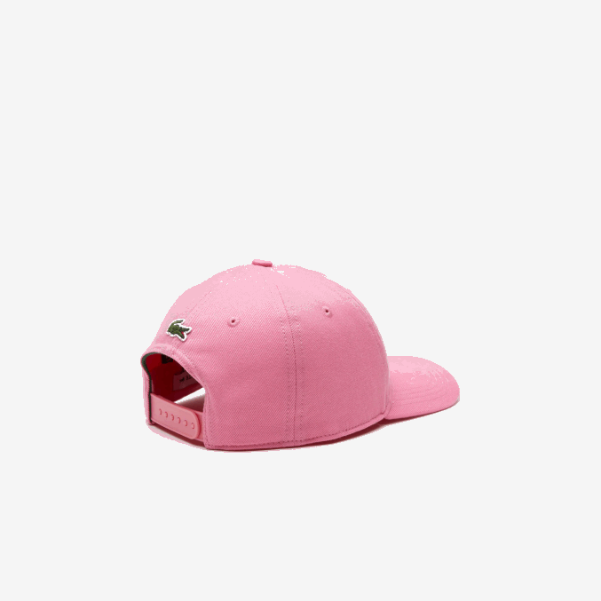 rosa 2r3 VVL0A2169 niños Lacoste gorra ajustable con ojales en contraste