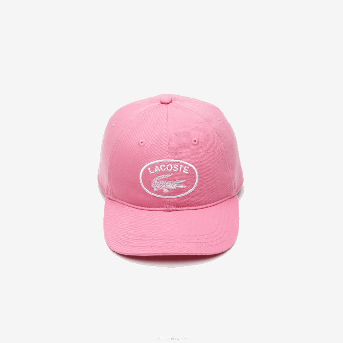 rosa 2r3 VVL0A2169 niños Lacoste gorra ajustable con ojales en contraste
