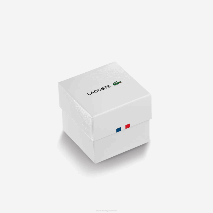 azul 000 VVL0A3300 niños Lacoste 12.12 Reloj con correa de silicona de 3 manecillas