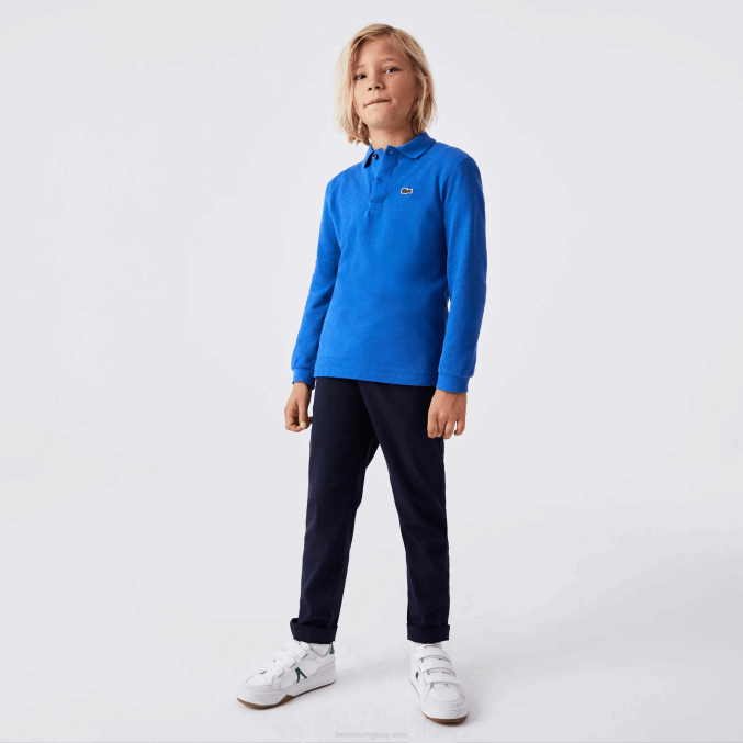azul k1q VVL0A2943 niños Lacoste polo de petit piqué regular fit