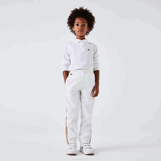 blanco 001 VVL0A2944 niños Lacoste polo de petit piqué regular fit