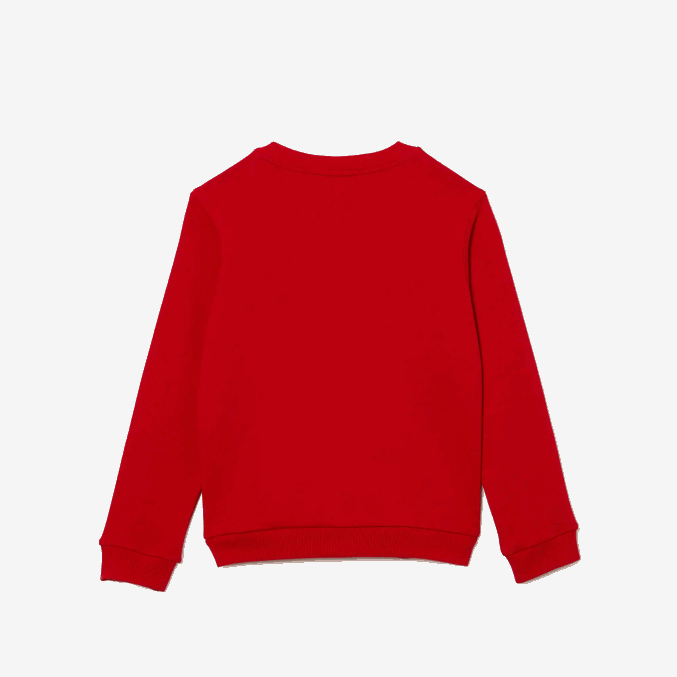 rojo 240 VVL0A2974 niños Lacoste sudadera de felpa de algodón