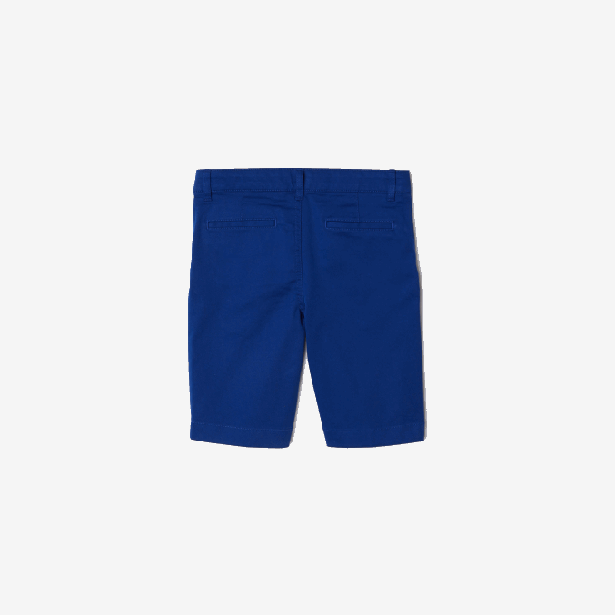 bdm azul VVL0A3301 Niños Lacoste bermudas de algodón elástico