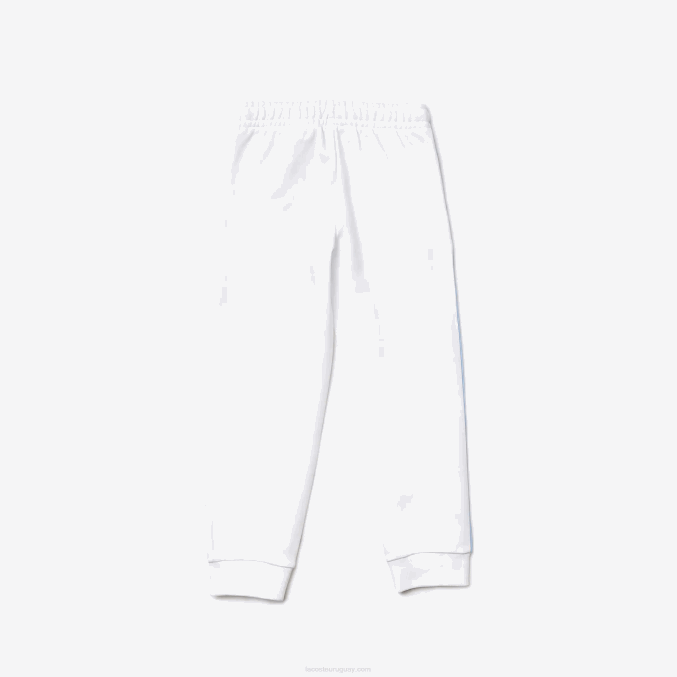 blanco sbh VVL0A3246 Niños Lacoste pantalones de chándal de lana de algodón de marca