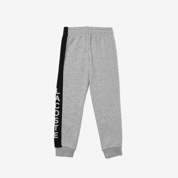 gris chine negro jz9 VVL0A3242 Niños Lacoste pantalones de chándal de mezcla de vellón de algodón