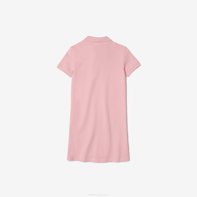 rosa 7 años VVL0A3297 chicasvestido polo de piqué de algodón de lacoste x minecraft