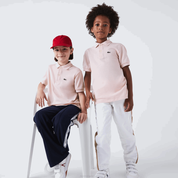ady rosa claro VVL0A3122 niños Lacoste polo de petit piqué regular fit