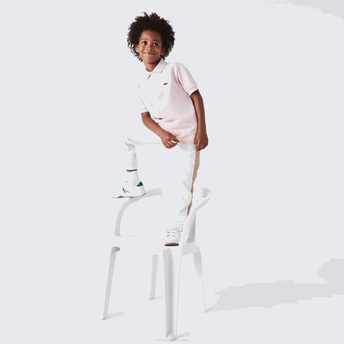 ady rosa claro VVL0A3122 niños Lacoste polo de petit piqué regular fit